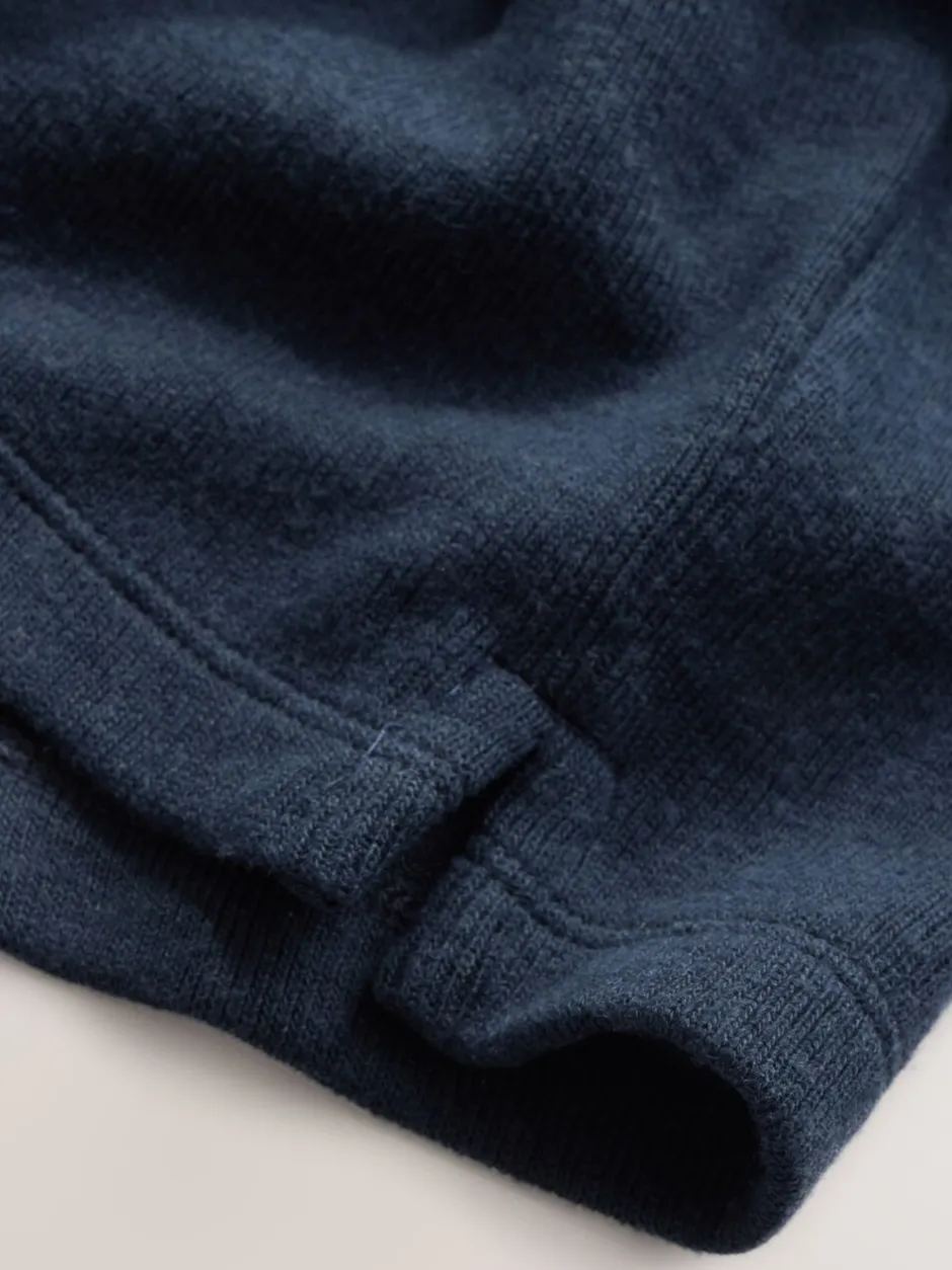 Tops|Joggingbroeken*Next - Set van poloshirt met lange mouwen en joggingbroek (3mnd-7jr) Marineblauw