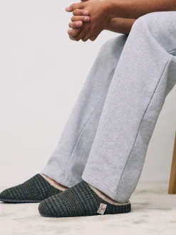 Pantoffels|Loungewear|Next Marineblauw - Signature Harris Tweed Mule Slippers