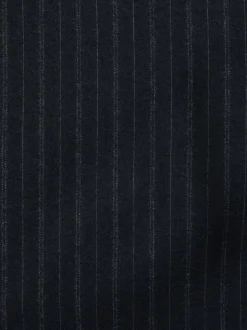 Pakken*Next Marineblauw - Signature Stripe Empire Mills British 100% Wool Suit Jacket