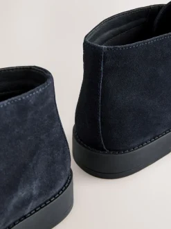 Boots|Next - Smart Suede Chukka Boots Marineblauw