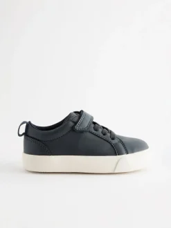 Sneakers|Next - Sneakers met klittenbandsluiting en elastische veters Marineblauw
