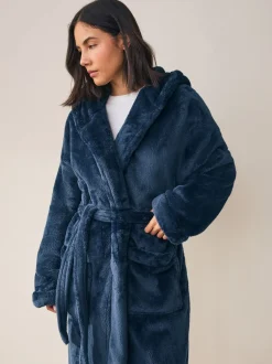 Badjassen|Alle Nacht- En Loungekleding*Next - Sneeuw kamerjas Marineblauw