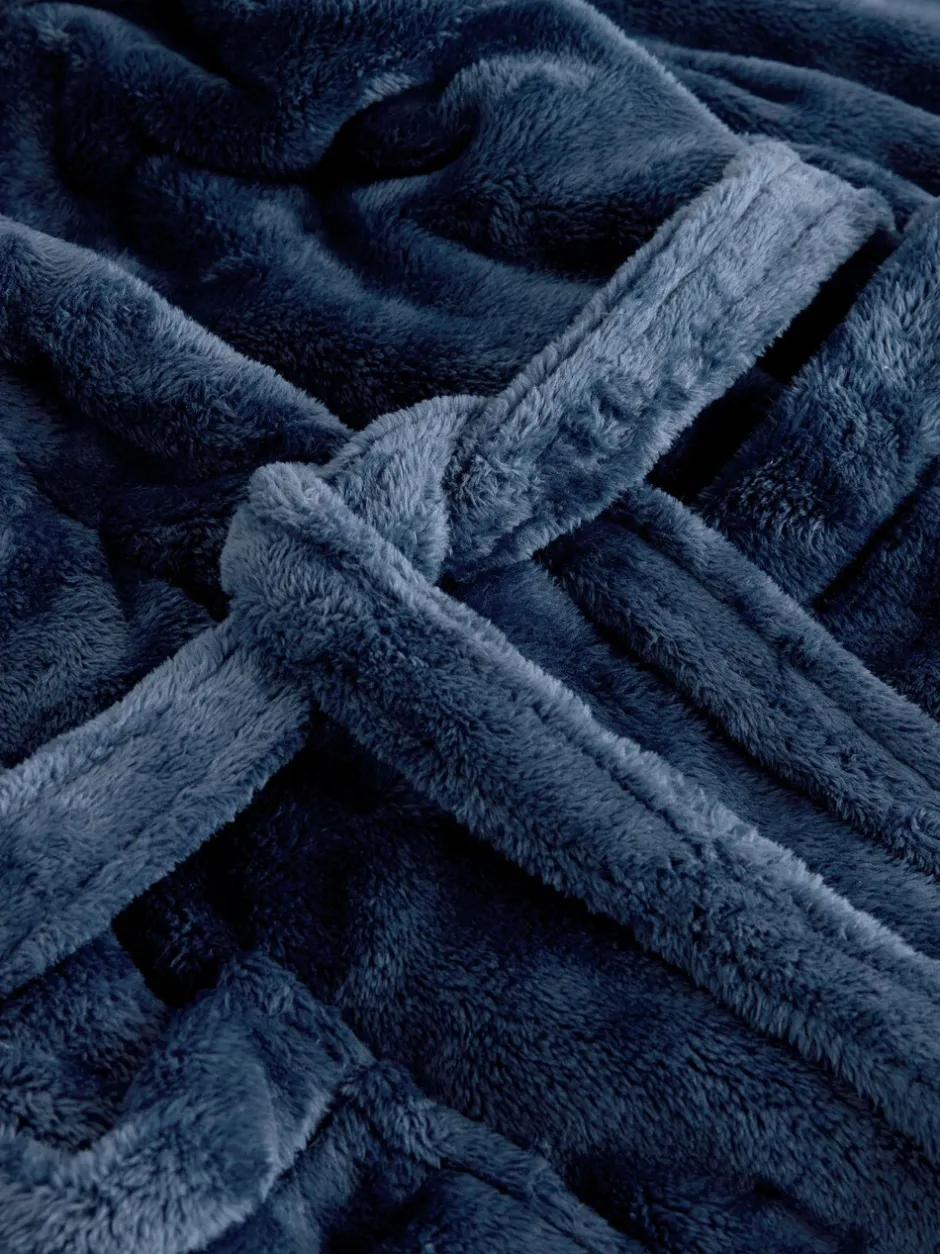 Badjassen|Alle Nacht- En Loungekleding*Next - Sneeuw kamerjas Marineblauw