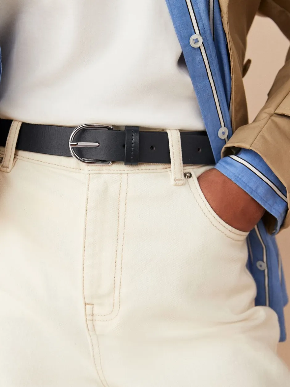 Ceintuurs|Next Marineblauw - Standaard leren riem