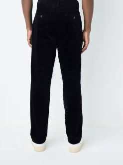 Broeken En Chino's|Next - Standaard toelopende pasvorm - Corduroy Single Pleated Trousers Marineblauw