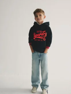 Sweaters En Hoody´S|Superdry - hoodie met logo Marineblauw