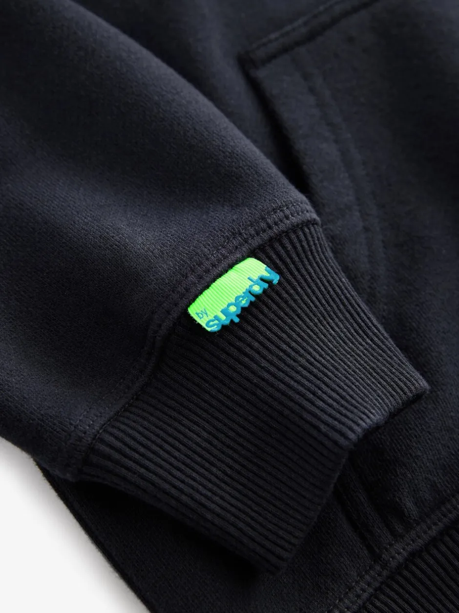 Sweaters En Hoody´S|Superdry - hoodie met logo Marineblauw