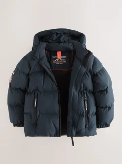 Jassen, Jacks En Kinderwagenpakjes|Jassen En Jacks*Superdry - Sports pufferjas Marineblauw