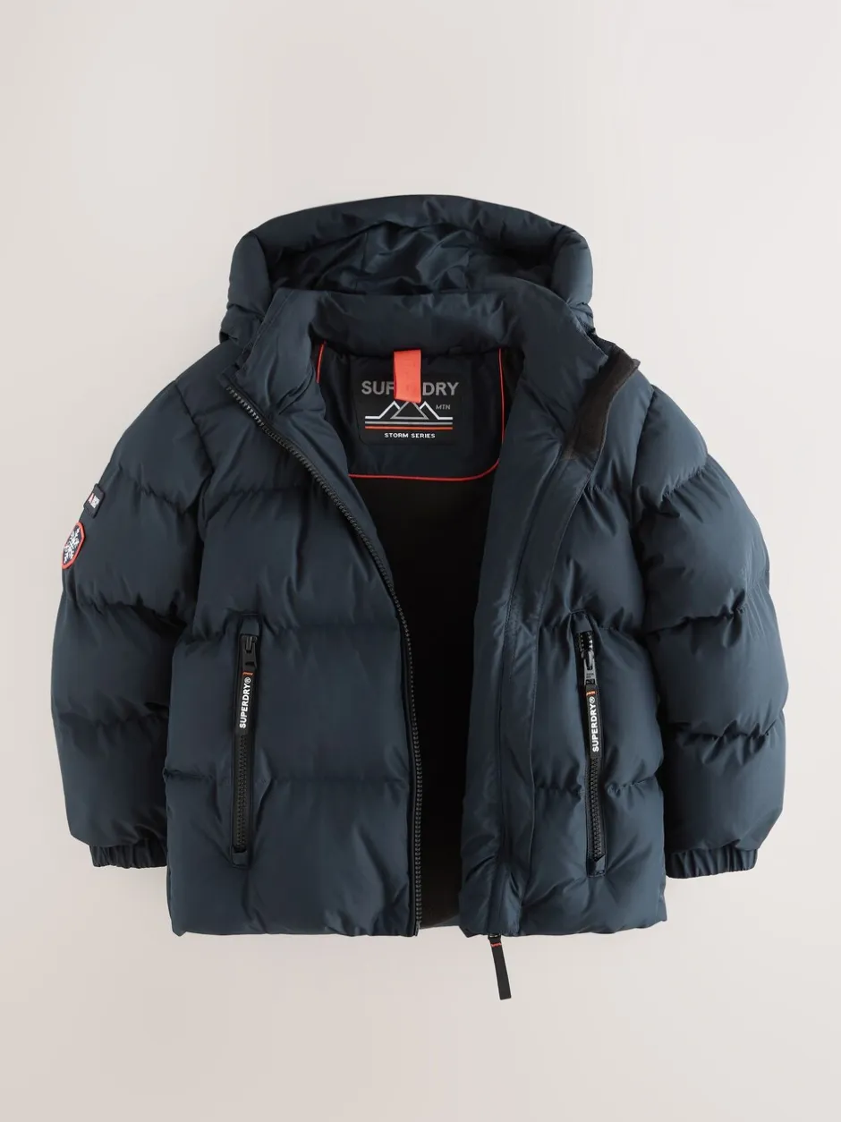 Jassen, Jacks En Kinderwagenpakjes|Jassen En Jacks*Superdry - Sports pufferjas Marineblauw