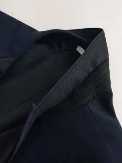 Smokings En Feestkleding|Next Marineblauw - Tailored Fit Wool Blend Motionflex Tuxedo Suit Jacket