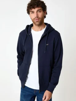 Sweaters En Hoody´S|Sweaters En Hoody´S|Threadbare - - Hoodie met rits Marineblauw