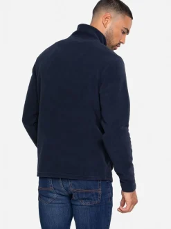 Sweaters En Hoody´S|Sweaters En Hoody´S|Threadbare - fleece sweatshirt met korte rits Marineblauw