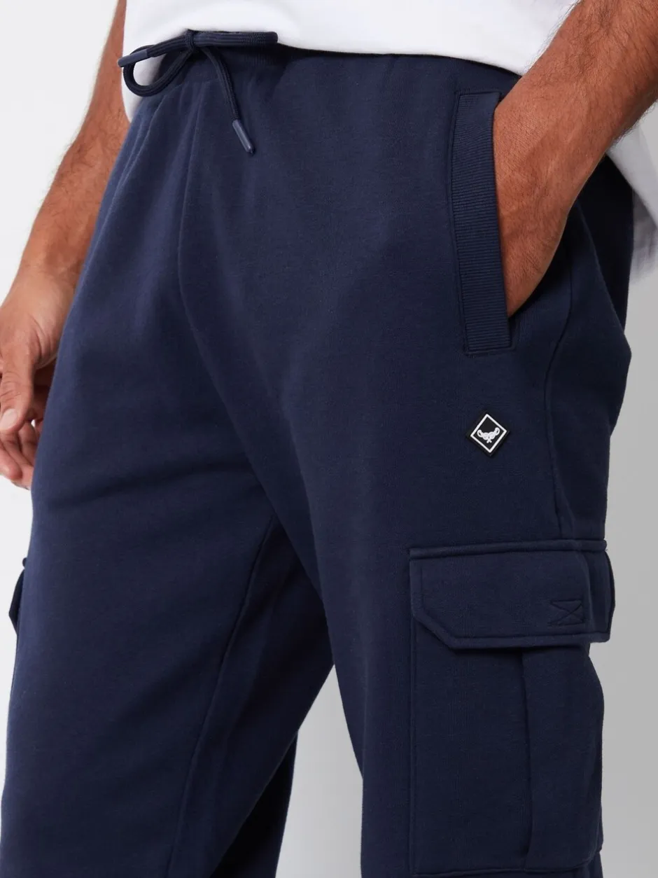 Joggingbroeken|Threadbare - joggingbroek in cargostijl Marineblauw