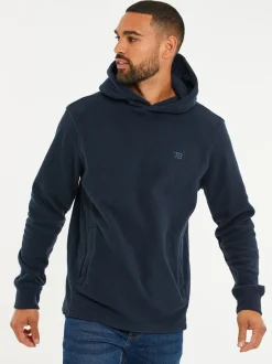 Sweaters En Hoody´S|Sweaters En Hoody´S|Threadbare - pullover-hoody van microfleece Marineblauw