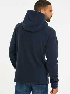 Sweaters En Hoody´S|Sweaters En Hoody´S|Threadbare - pullover-hoody van microfleece Marineblauw