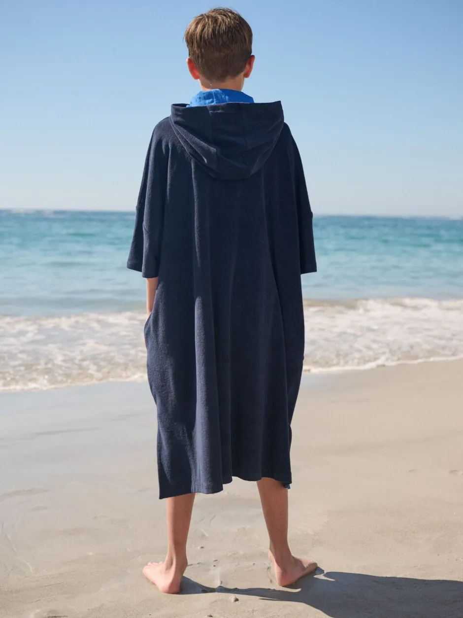 Badkleding|Next - Towelling Poncho (3-16yrs) Marineblauw