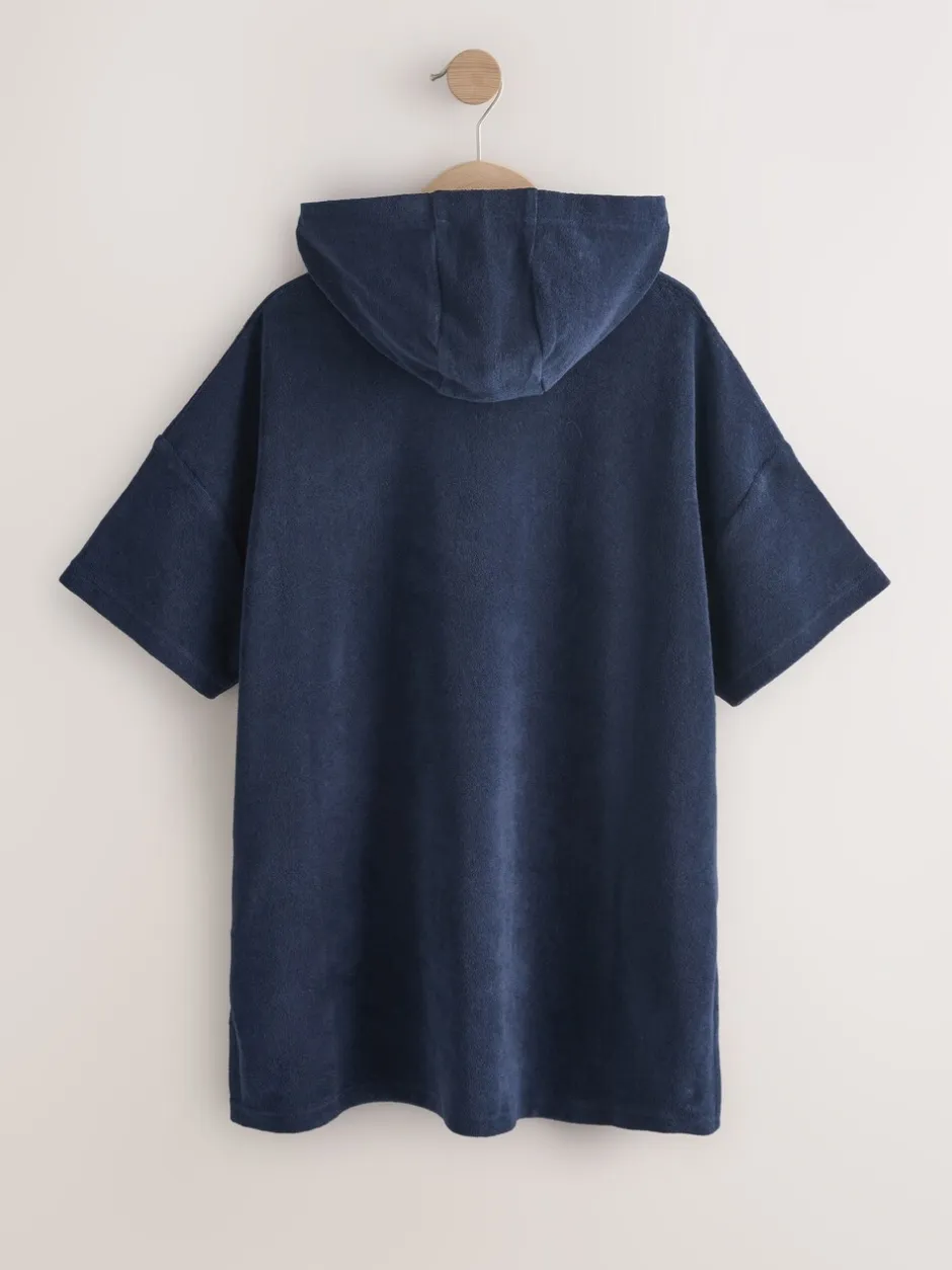 Badkleding|Next - Towelling Poncho (3-16yrs) Marineblauw
