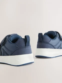Eerste Schoentjes|Sneakers*Next - Trainers met Klittenbandsluiting en twee banden Marineblauw