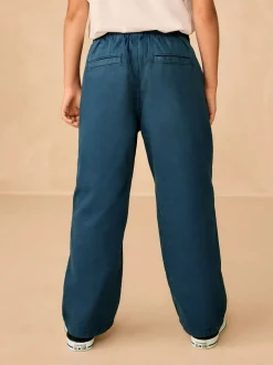 Jeans*Next - Twill jeans met aantrekkoord (3-16jr) Marineblauw