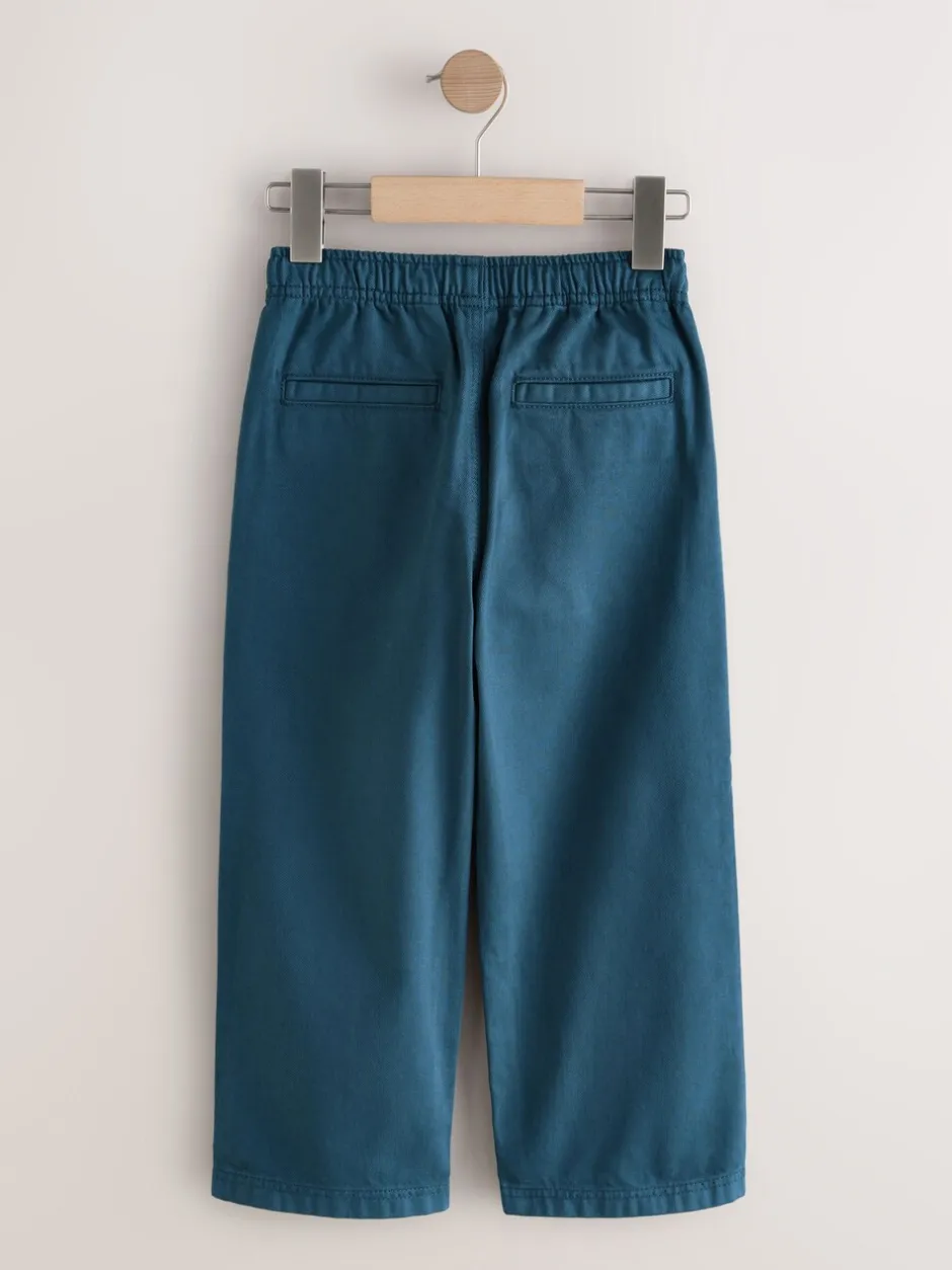Jeans*Next - Twill jeans met aantrekkoord (3-16jr) Marineblauw