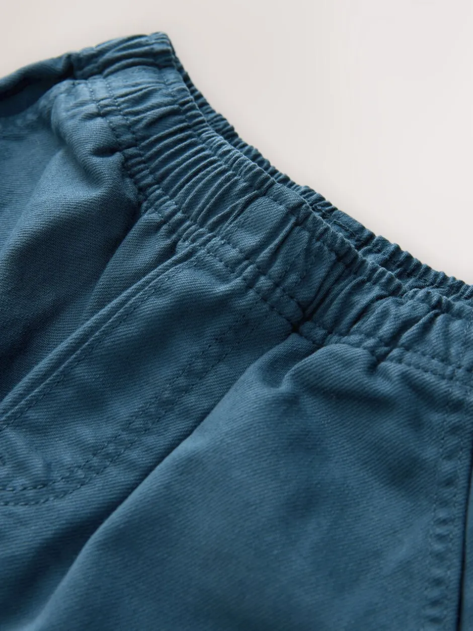 Jeans*Next - Twill jeans met aantrekkoord (3-16jr) Marineblauw