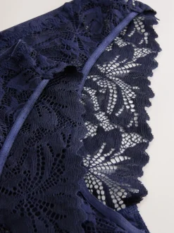 Onderbroeken*Next Marineblauw - Ultimate Comfort kanten slip verpakking van 2