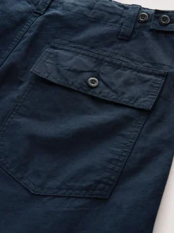 Broeken En Chino's*Next - Vermoeidheidszakken Katoen-linnen broek Marineblauw