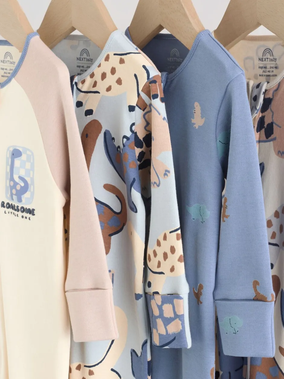 Multipacks|Babypakjes En Babypyjama's|Next - Verpakking van 4 baby pyjama's met tweewegrits (0mnd -2jr) Marineblauw