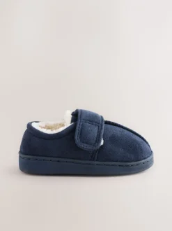 Pantoffels*Next - Warm gevoerde pantoffels met kuipzool Marineblauw
