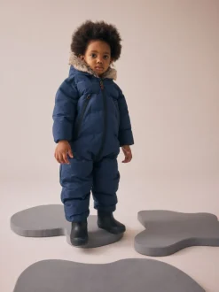 Jassen, Jacks En Kinderwagenpakjes|Jassen En Jacks*Next - Waterdicht gewatteerd sneeuwpak (3mnd-7jr) Marineblauw