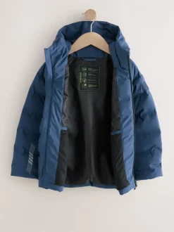 Schoolkleding|Jassen En Jacks*Next - Waterdicht halfzwaar jack met capuchon (3-17jr) Marineblauw