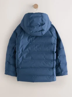 Schoolkleding|Jassen En Jacks*Next - Waterdicht halfzwaar jack met capuchon (3-17jr) Marineblauw