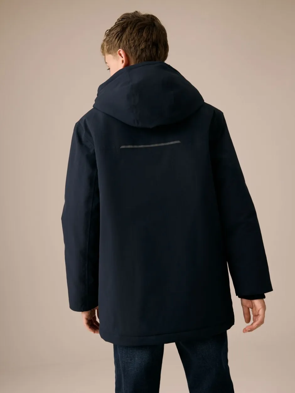 Schoolkleding|Jassen En Jacks|Next - Waterdichte parkajas (3-17jr) Marineblauw
