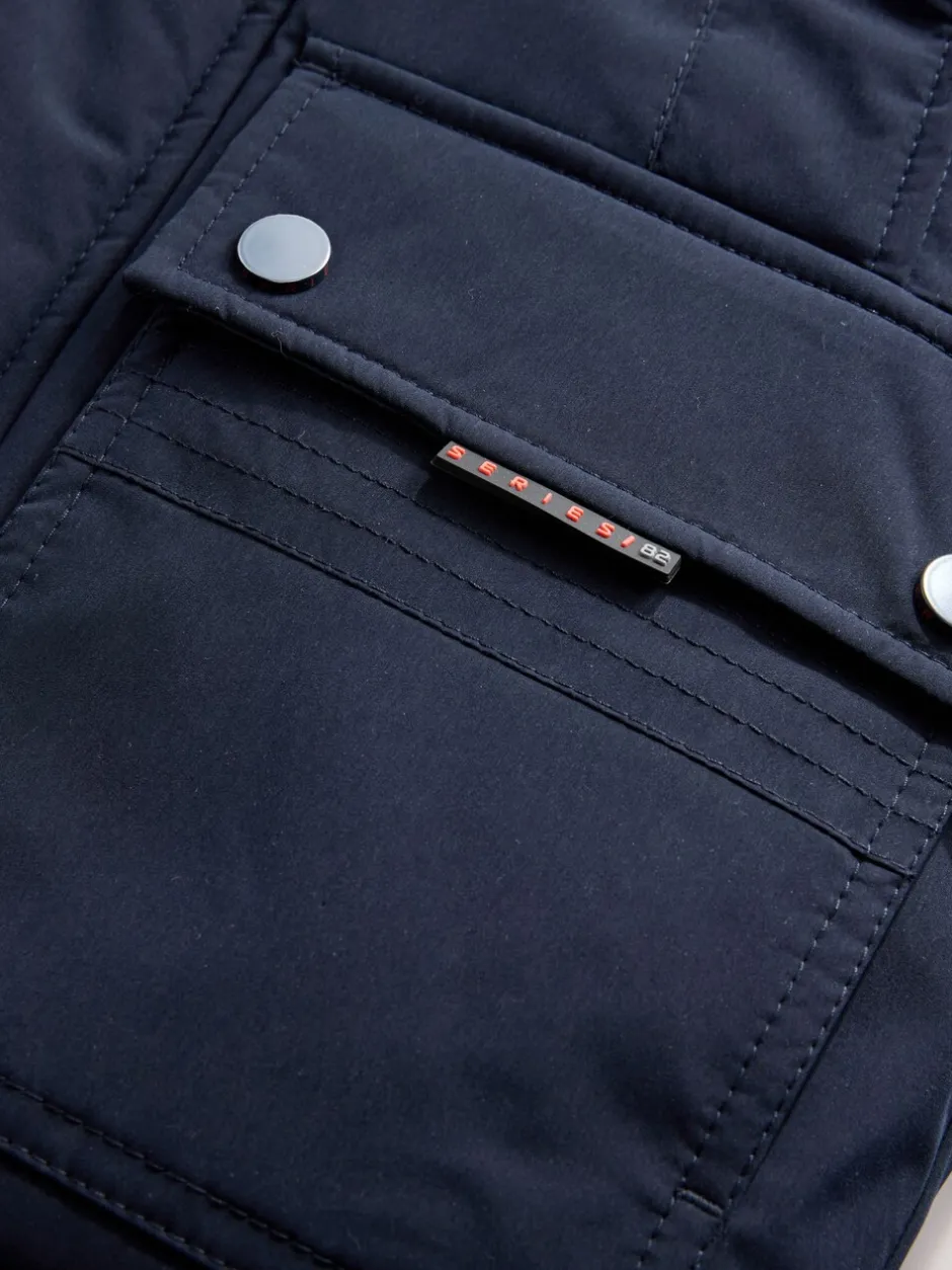 Schoolkleding|Jassen En Jacks*Next - Zware regenbestendige parka met imitatiebontrand (3-16jr) Marineblauw
