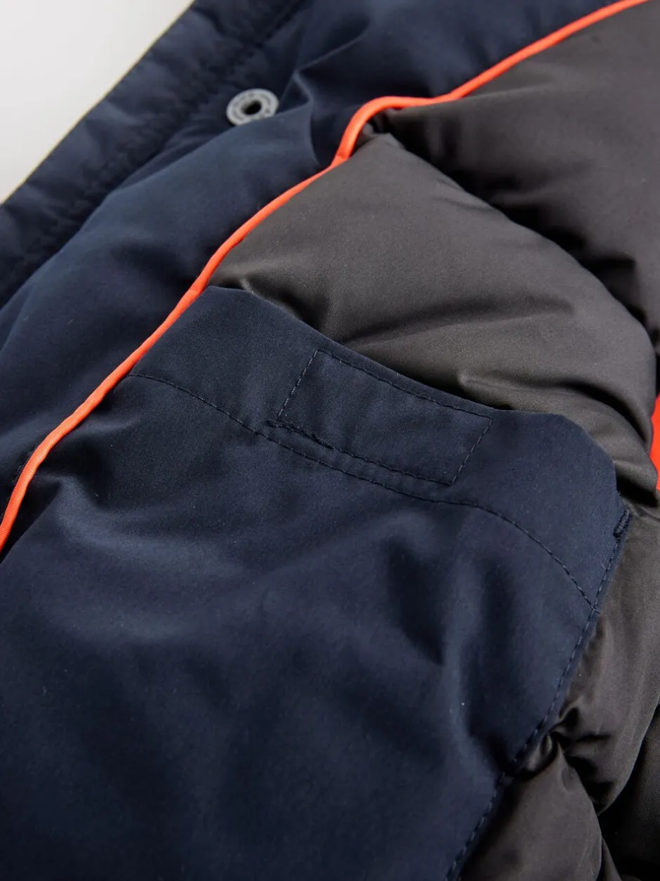 Schoolkleding|Jassen En Jacks*Next - Zware regenbestendige parka met imitatiebontrand (3-16jr) Marineblauw