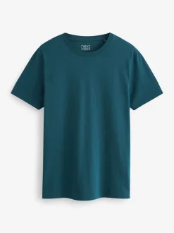 T-Shirts En Hemden*Next Marineblauw/ blauwgroen/ wit/ zwart/ groen/ bordeauxrood - Normale Pasvorm - Essential katoenen T-shirts verpakking van 6