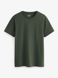 T-Shirts En Hemden*Next Marineblauw/ blauwgroen/ wit/ zwart/ groen/ bordeauxrood - Normale Pasvorm - Essential katoenen T-shirts verpakking van 6