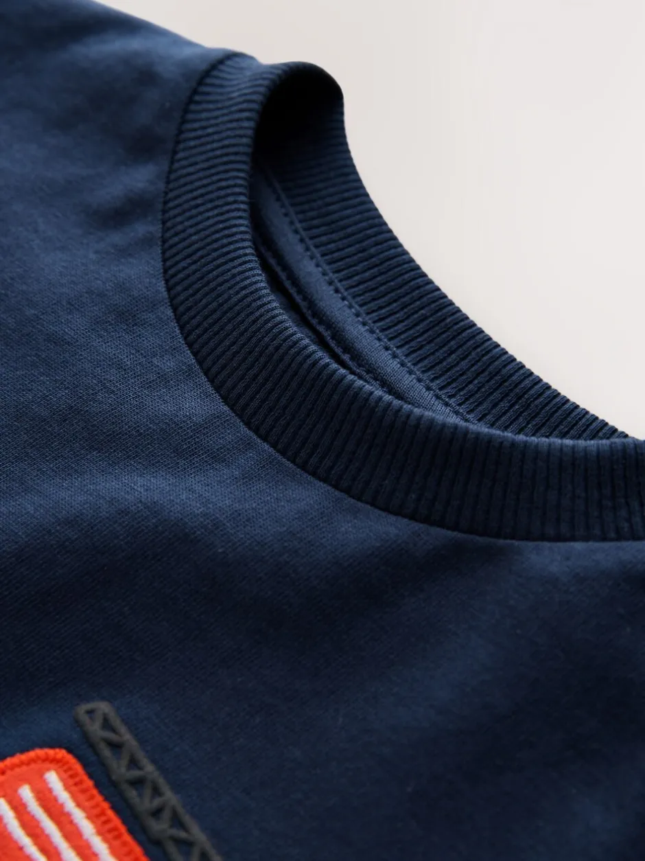 T-Shirts|Tops|Next Marineblauw brandweerwagen - T-shirt met korte mouwen en applicatie (3 mnd - 7 jr)