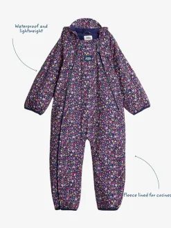Jassen, Jacks En Kinderwagenpakjes|Jassen En Jacks*Jojo Maman Bébé - - Waterdicht regenpak met fleecevoering Marineblauw egel