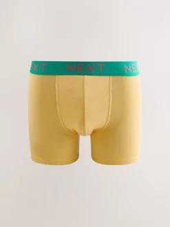 Ondergoed|Ondergoed|Next - Verpakking van 10 - Katoenrijke trunk boxers Marineblauw fel Paarse/ Oranje taillebanden