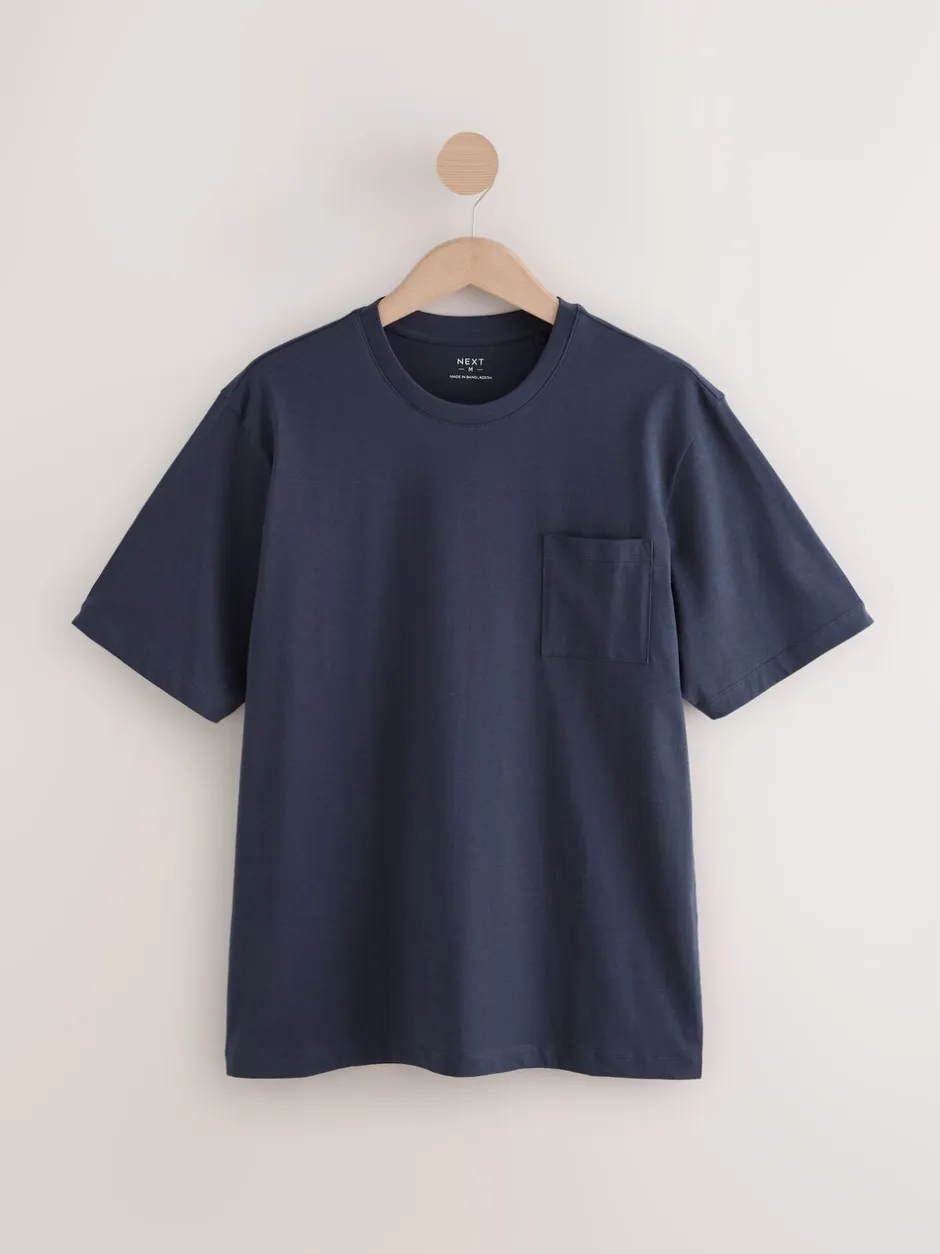 Pyjama's|Loungewear|Next - Jersey pyjama met korte mouwen Marineblauw geruit