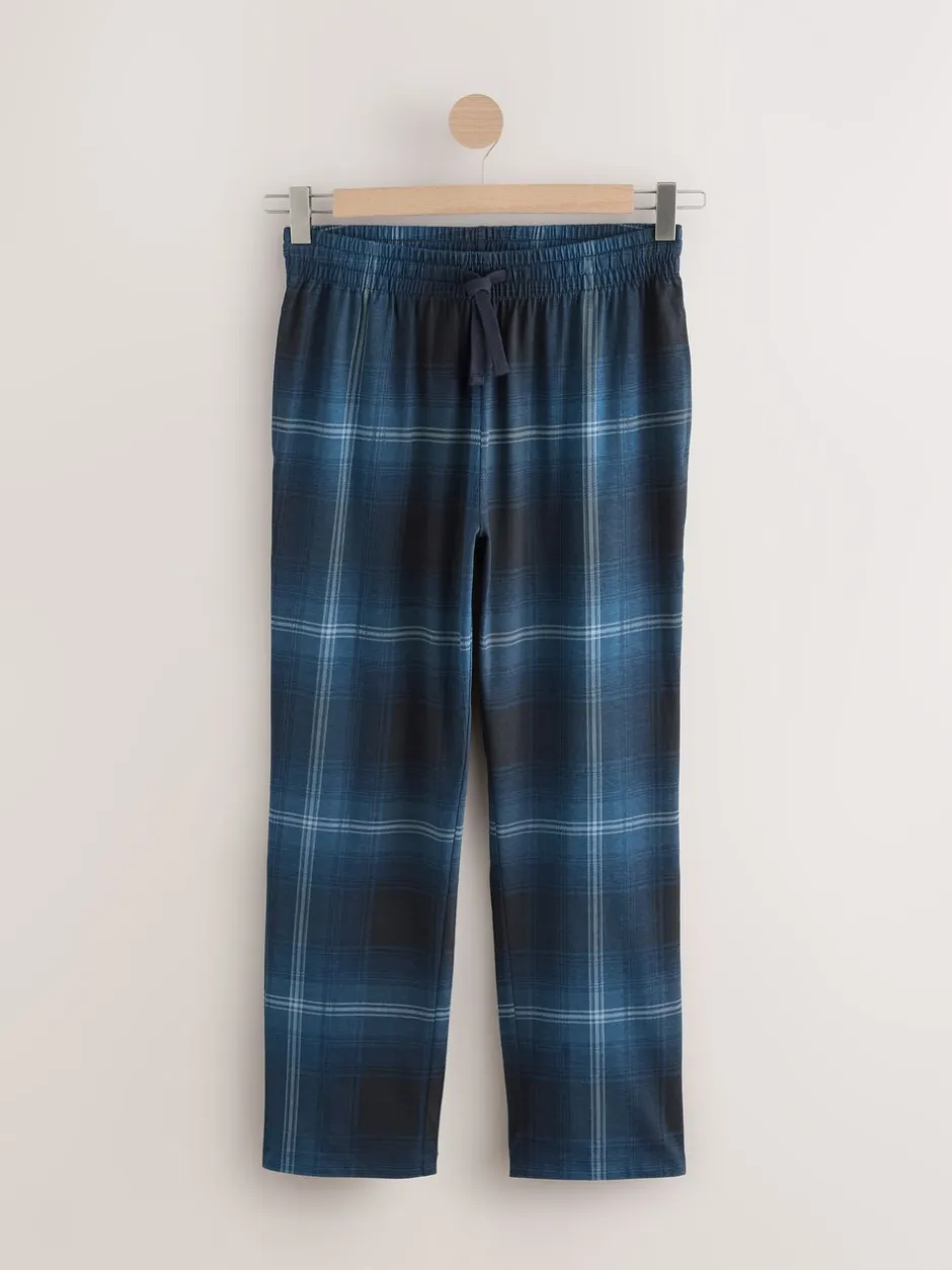 Pyjama's|Loungewear|Next - Jersey pyjama met korte mouwen Marineblauw geruit