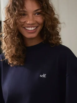 Pyjama's|Loungewear|self. - Pyjama met korte mouwen Marineblauw gestreept
