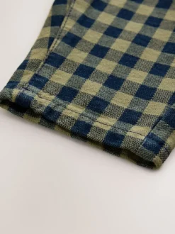 Broeken En Chino's|Next - Barrel pull-on broek (3mnd -7jr) (3mnd -7jr) Marineblauw Gingham
