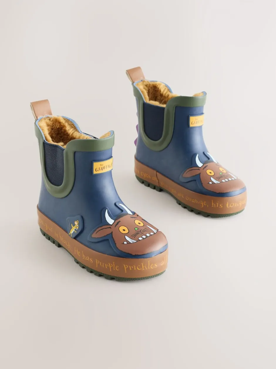 Laarzen|Next Marineblauw Gruffalo - Warme gevoerde enkellaarzen
