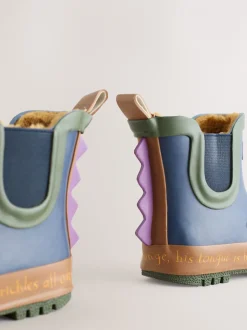 Laarzen|Next Marineblauw Gruffalo - Warme gevoerde enkellaarzen