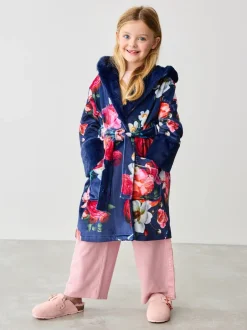 Kamerjassen|Baker by Ted Baker - kamerjas Marineblauw met bloemenprint
