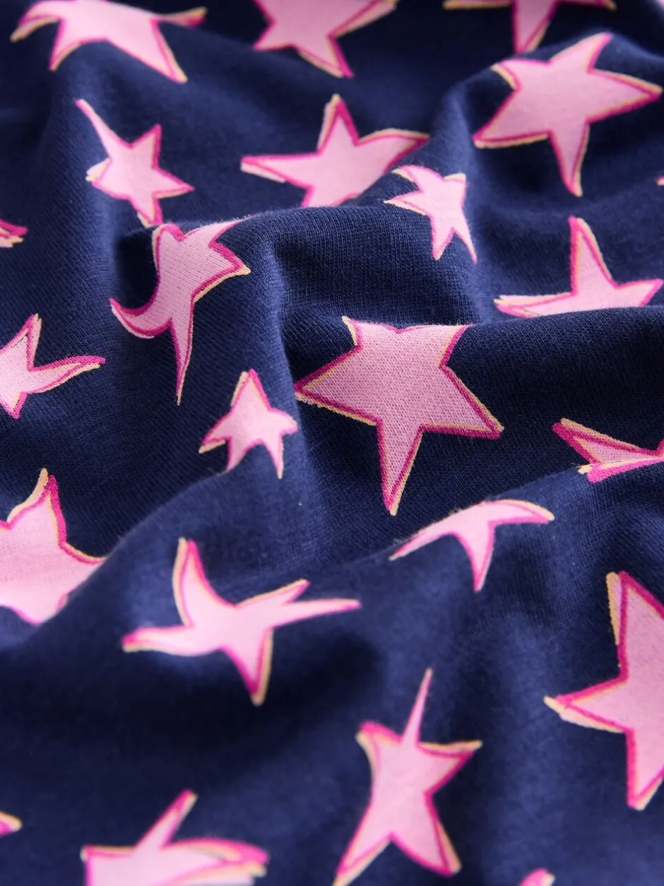 Pyjama's|Loungewear|Next - Pyjama met lange mouwen Marineblauw met sterren