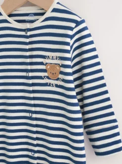 Babypakjes En Babypyjama's*Next - Baby Family-pyjama (0-2jr) Marineblauw streep Mummys Little Cub