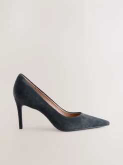 Schoenen Met Hakken|Next Marineblauw suède - Leren mid-court pumps